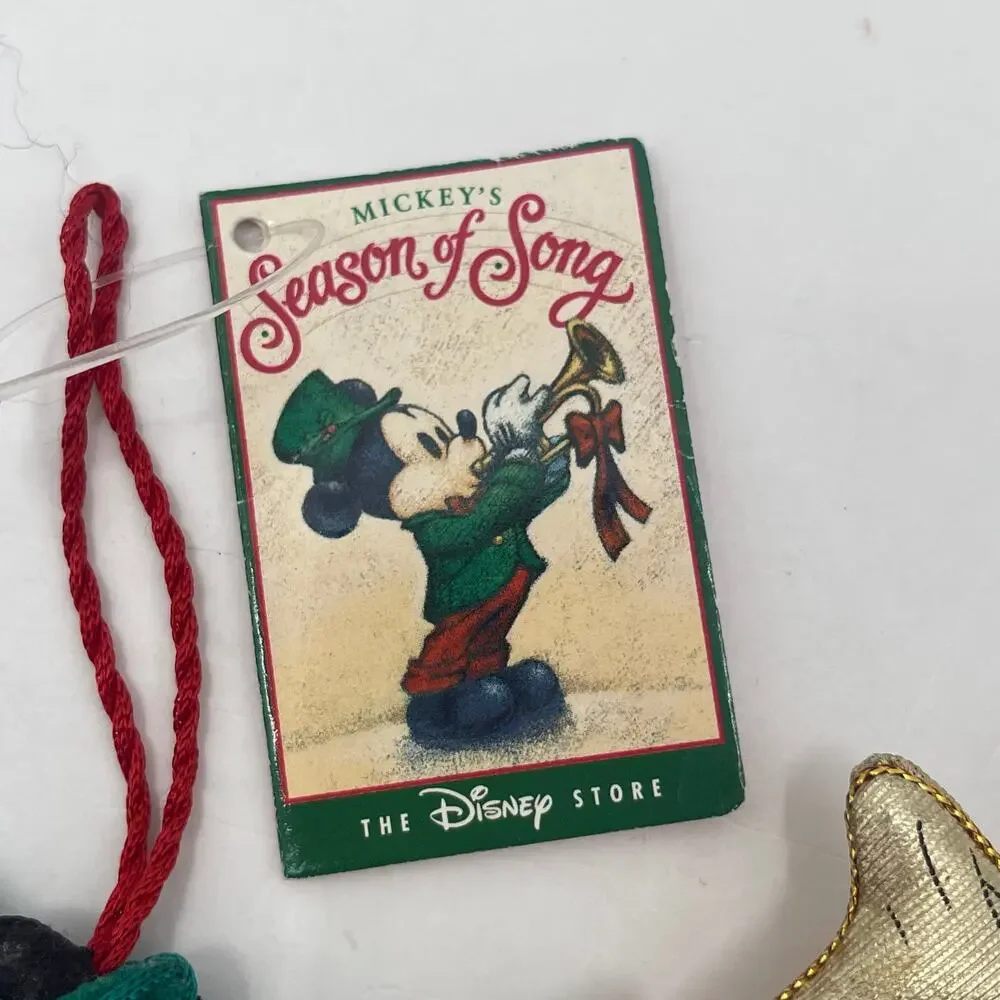 THE DISNEY STORE Ornament Mickey Mouse Mickey's Season of Song Christmas NWT